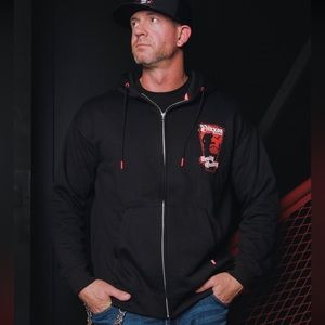NWT DIXXON “THE COUNT” BLACK ZIP UP HOODIE